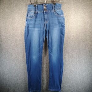 Bamboo Jeans Women 15‎ Button Fly Skinny High Rise Figure Sculpting Booty Lift